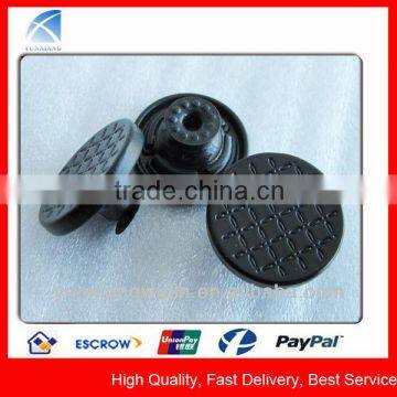 YX4513 Matt Black Metal Jeans Button Manufacturer in China