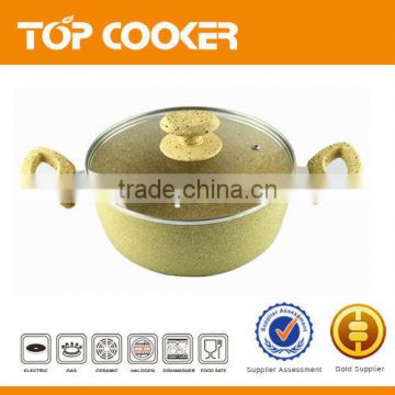 New color marble stone coating large hot pot