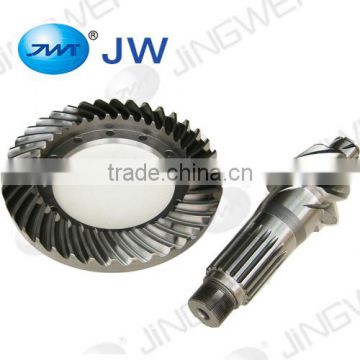 Bevel gear and pinion shaft gearbox auto parts forging machine parts spiral bevel gear