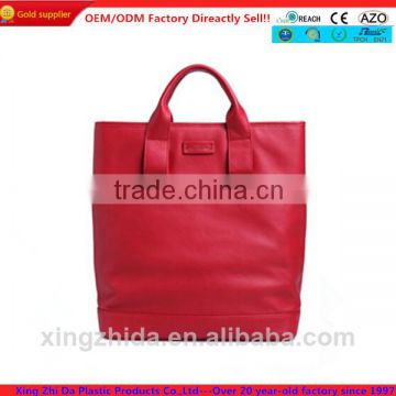 2014 fashionable leather tote bag with high quality