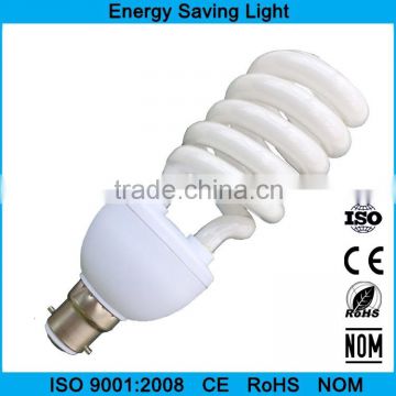 B22/E27 6500K 25w/26w spiral energy saving lamp, half spiral energy saving lamp, energy save lighting