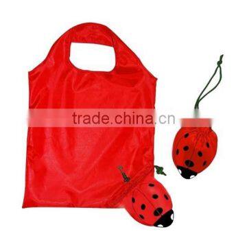 reusable nylon ladybird shape shopping bag