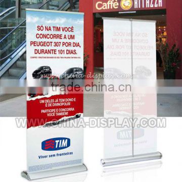 Advertising product portable pull up stand banner
