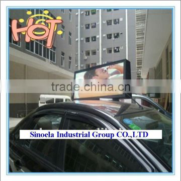 alibaba express china waterproof full color outdoor taxi top led display sign
