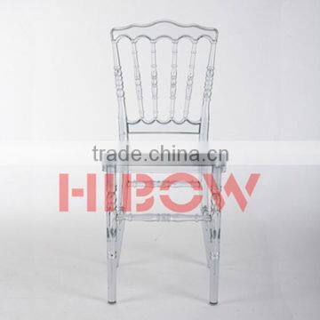 hibow manufacturer wholesale transparent napoleon chairs for rental