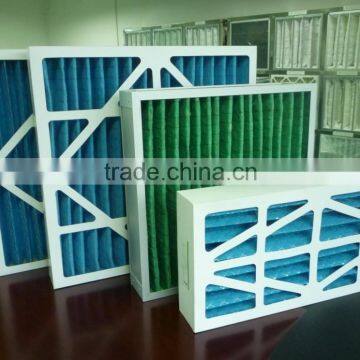 ISO CE SGS polyester pleated filter panel filter