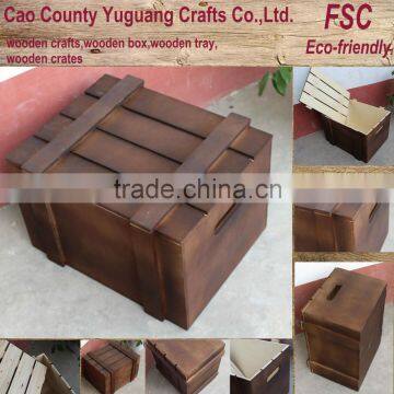 Large wooden cases,wooden chest box,wooden trunk box