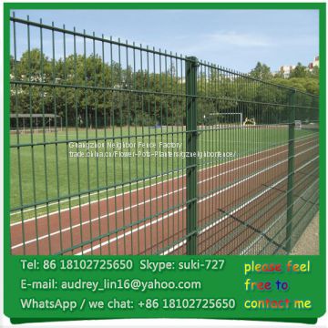 Decorative twin wire mesh fencing design residentail fence for USA