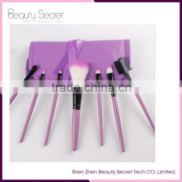 Customized makeup brush sets with 7 pcs