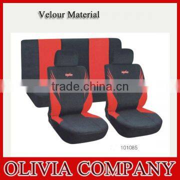 Velour fabric car seat cover