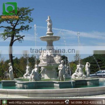 Big Water Fountain With Figure Statue For Garden Decoration