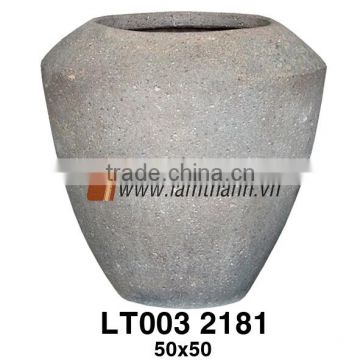 Round Decorative Well Design Outdoor Old Stone Pot For Home And Garden