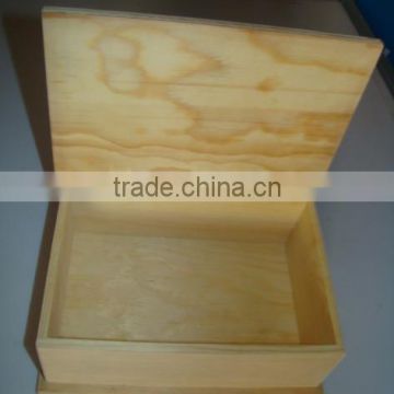 welcomed wooden box with lid