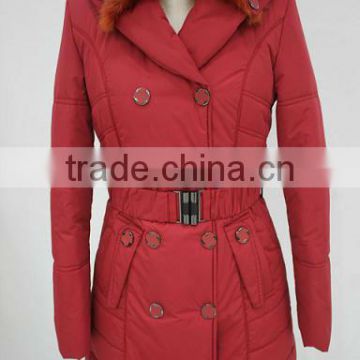 fleece lined winter floor length bubble coats for women