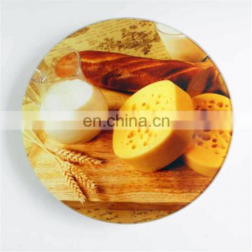 Clear glass tempered glass cutting board cheese board