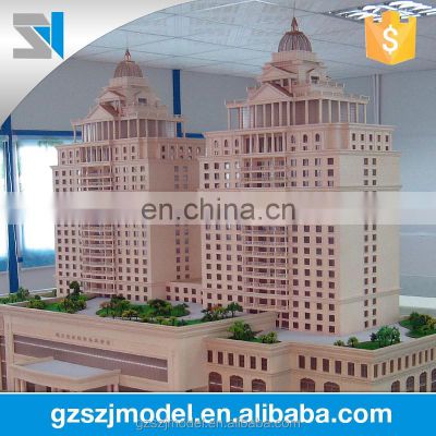 Miniature 3d building model , maquette office custom made scale models