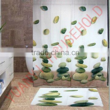 Designer fabric unique shower curtains custom printed shower curtains
