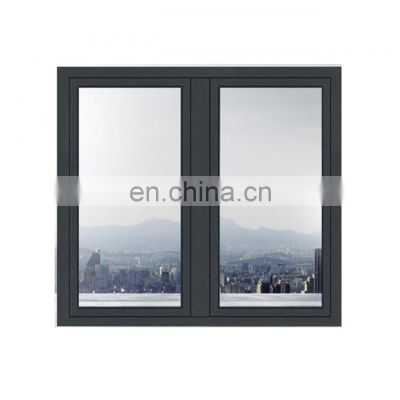 Windows casement with glass windows aluminum profile  guilotine window