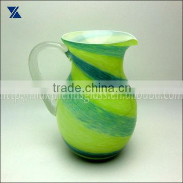 handmade glass pitchers, glass carafes, glass jars