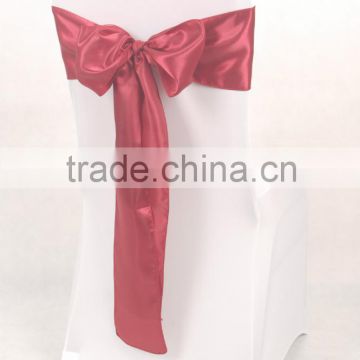 Top quality satin chair sash for wedding chair cover and decoration