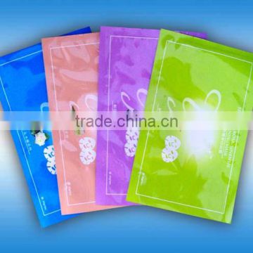 Colourful Designed aluminum foil facial mask soft plastic bag