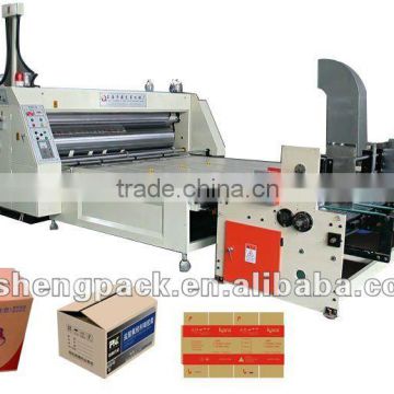 Automatic feeder printing and slotting carton packaging machine