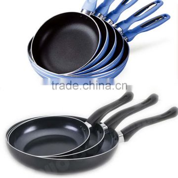 Very cheap As seen on TV Ceramic Aluminum frying pan set with color box packing