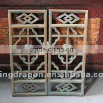 Chinese antique furniture pine wood Shanxi blue screen