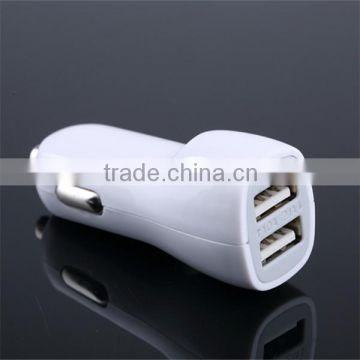 First rate OEM 5V 1A duckbilled double usb logo usb car charger for ipad for iphone 5s samsung smartphone