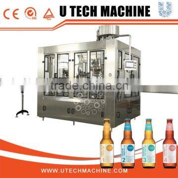 full automatic PLC beer glass bottle filling machine