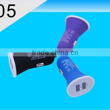 2015 New design 5V 2A usb car charger logo custo made in China