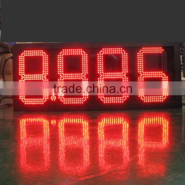 China manufacturer 8" 10" 12" 16" 20" 24" outdoor led digital sign board/7 segment led clock display/outdoor led clock display