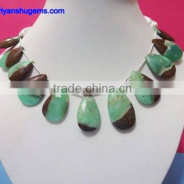 Chrysoprase Faceted Long pear