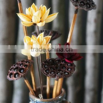 New Artificial water lily home and garden decoration Garden Decoration Natural Dried Lotus Artificial Flowers