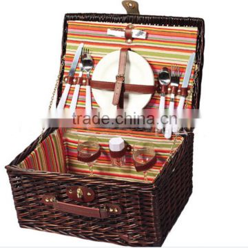 2016 new arrival factory directly supply custom wicker picnic basket
