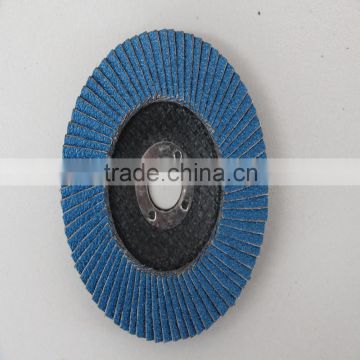 4'' MM T27 Sharp Blue Flap Disc using shap abrasives material