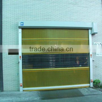Transparent automatic vertical fast roll up door