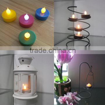 Battery operated multicolor plastic mini led tealight candle for home or home or party decoration