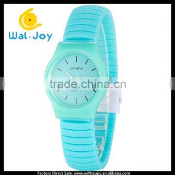 WJ-5193 vogue candy color charming hot sale silicone Geneva adjustable magnetic bracelet watch