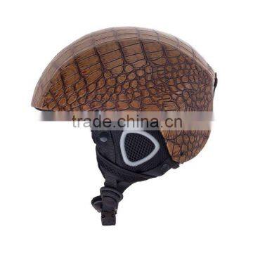 leather ski helmet CE/EN 1077 Approved