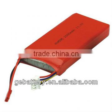 RC helicopter/boat high rate Li-po battery pack 15C 11.1V2000mAh