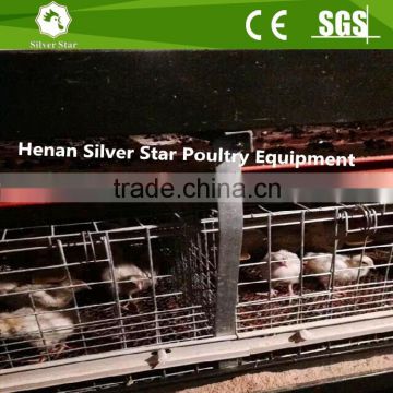 Large scale h type hot galvanized chicken rearing cage/baby chick cages