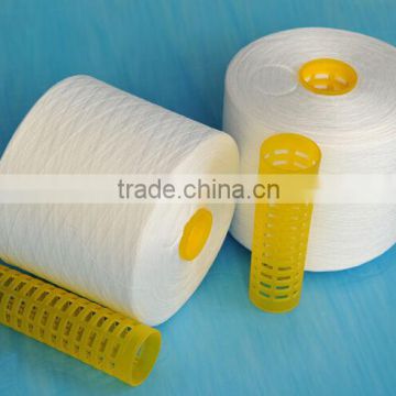 Polyester Yarn Dye tube Raw white 60/2 Knotless