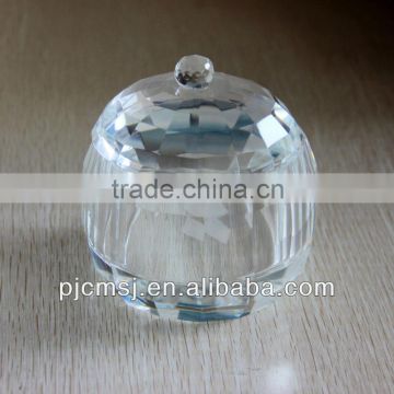 Beautiful glass jar crystal jewellery box for decoration or gift