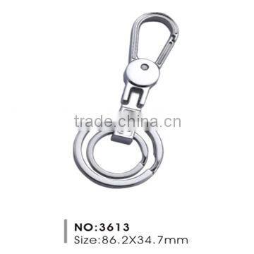 3613 zinc alloy snap hook Key Chain,glossy silver surface