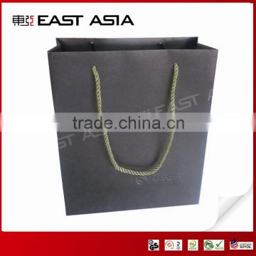 Grey Color Gift Paper Bags for Tech Products with Embossed Logo