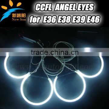 4rings*131mm seimi circle Ccfl angel eyes for BMW E36 E38 E39 E46 Projector ccfl auto headlights with 7colors available