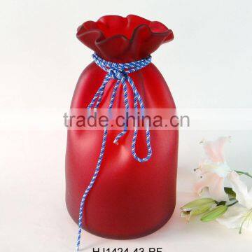 Sandblast Glassware Color Red