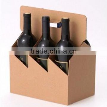 Folding Cardboard Beer Bottle Packaging Paper Box Wholesale