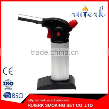 2016 fashion safe lock function c kitchen lighter butane gas cigarette jet torch lighter EK-020